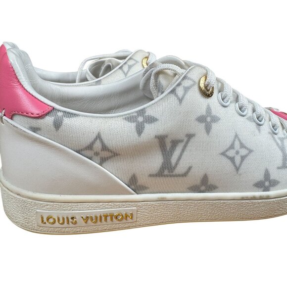 Louis Vuitton Technical Fabric Calfskin Monogram Frontrow Sneakers Size 36 - Picture 4 of 14